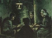 Vincent Van Gogh Four Peasants at a Meal (nn04) oil painting reproduction